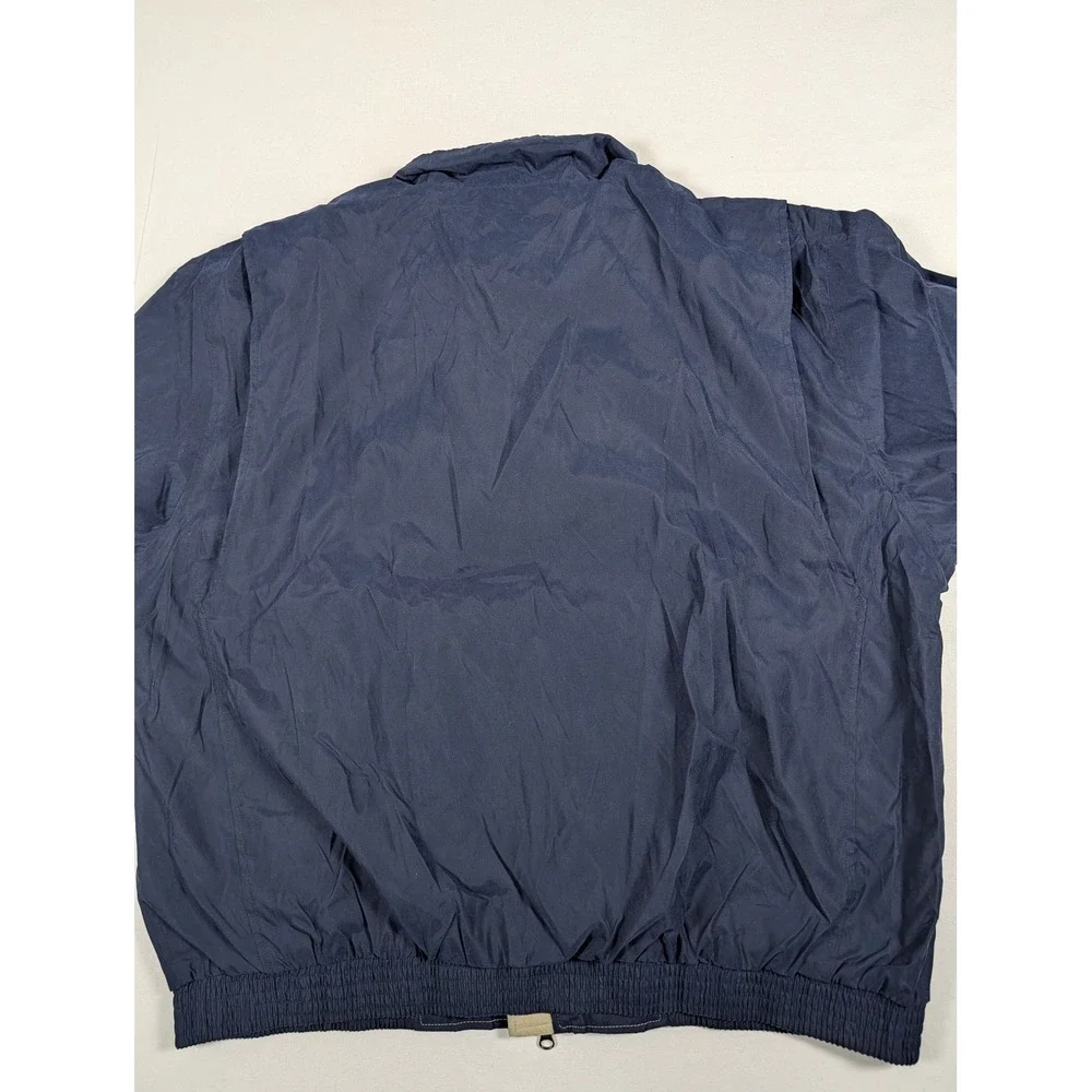 Antigua Tundra Jacket Navy Blue Khaki Mens XXL Water Resistant Zip Front